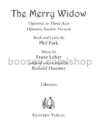 Merry Widow amateur libretto
