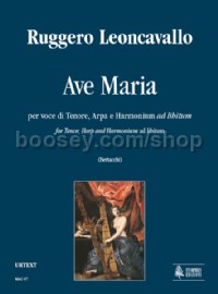 Ave Maria for Tenor, Harp & Harmonium ad lib. (score & parts)
