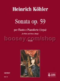 Sonata Op. 59 for Flute & Piano (Harp) (score & parts)