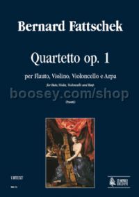 Quartet Op. 1 for Flute, Violin, Cello & Harp (score & parts)