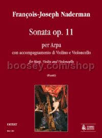 Sonata Op. 11 for Harp, Violin & Cello (score & parts)