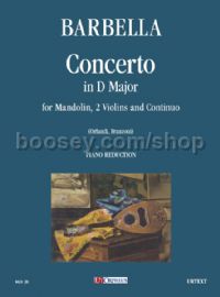 Concerto in D Major for Mandolin, Strings & Continuo (Piano Reduction)
