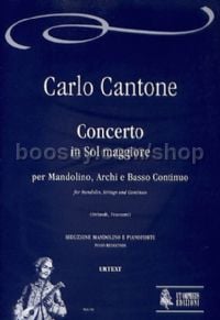 Concerto in G Major for Mandolin, Strings & Continuo (Piano Reduction)