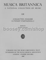 Collected English Lutenist Partsongs I
