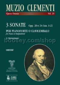 3 Sonatas Opp. 20 & 24 (Nos. 1-2) for Piano (Harpsichord)