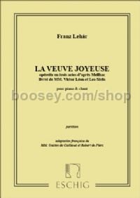 La Veuve joyeuse (The Merry Widow) (vocal score)