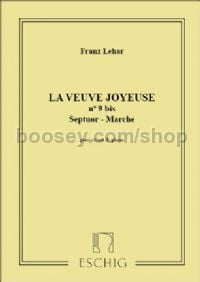 La Veuve joyeuse N 9b: Septuor-marche - voice & piano