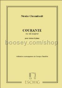 Courante in G major - violin & piano
