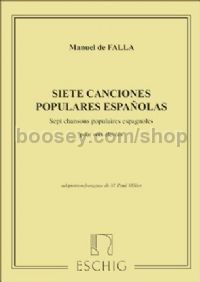 7 Canciones Populares Españolas - high voice & piano