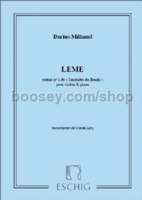 Saudades do Brazil, op. 67, No. 3: Leme - violin & piano