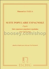 Suite Populaire Espagnole - violin & piano