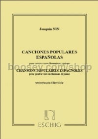 Chansons Populaires Espagnoles, I. Castillane, (Choir & Piano)