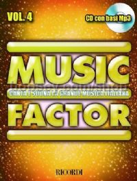 Music Factor, Vol.IV (Piano, Voice & Guitar) (Book & CD)