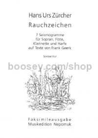 Rauchzeichen - soprano, flute, clarinet, harp