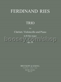 Trio Op. 28 For Cl, Cello, piano