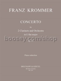 Concerto for 2 Clarinets in Eb, Op. 35 - 2 clarinet soli & piano