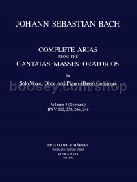 Arias & Sinfonias from Cantatas, Vol. 4: BWV 202, 233, 246, 248 - soprano, oboe & basso continuo (pi