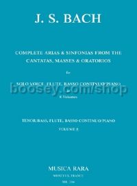 Complete Arias, Vol. 8 for tenor/bass, flute & piano