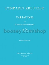 Variations Op. 36 Clarinet & Piano