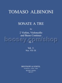 Three Sonatas from 'Sonata a tre' Op. 1, Nos. 7-9