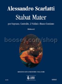 Stabat Mater for Soprano, Contralto, 2 Violins & Continuo (vocal score)