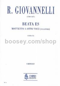 Beata es. Motet for 8 Voices (SATB-SATB) (score)