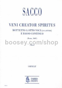 Veni Creator Spiritus. Motet for 8 Voices (SATB-SATB) & Continuo (score)