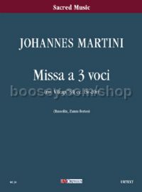 Missa for 3 Voices (score)