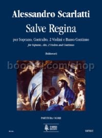 Salve Regina for Soprano, Alto, 2 Violins & Continuo (score)