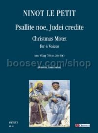 Psallite noe, Judei credite. Christmas Motet (ms. VEcap 758 cc. 26v-30r) for 4 Voices