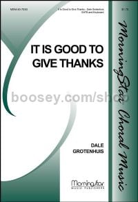 It Is Good to Give Thanks