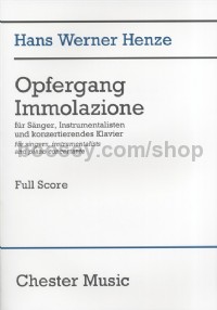 Opfergang Immolazione (Full Score)