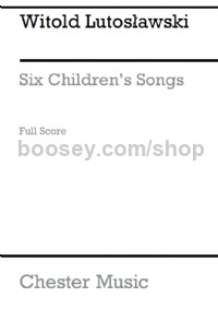 Six Children's Songs (Full Score)