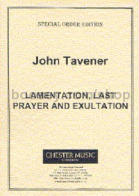Lamentation, Last Prayer and Exultation (Vocal Score)