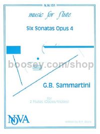 Sonatas (6) Op. 4flute Duets 