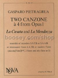 Two Canzone A 4 From Op. 1