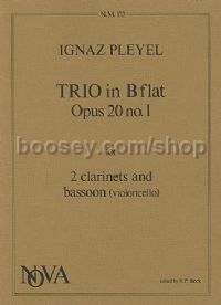Trio In Bb Op. 20 No.1 for 2 Clarinets and Bassoon