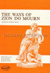 The Ways Of Zion Do Mourn (SATB & Piano)