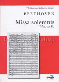 Missa Solemnis (Mass In D) (Vocal Score)
