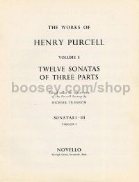 Twelve Sonatas of Three Parts - Sonatas 1-3 (Violin I Part)