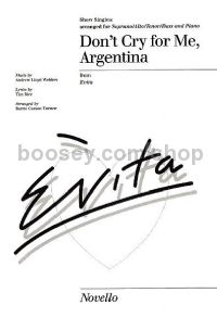 Don't Cry For Me Argentina (SATB & piano)