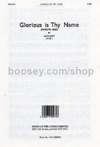 Glorious Is Thy Name (SATB)