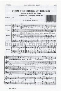 From The Rising of the Sun (SATB)