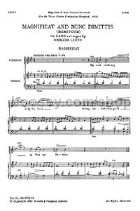 Magnificat and Nunc Dimittis: Hereford (Soprano & Organ)