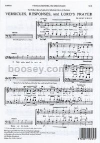 Versicles, Responses And Lord's Prayer (SATB)