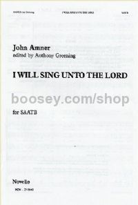 I Will Sing Unto The Lord (SAATB)