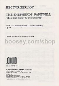 The Shepherds' Farewell (Thou Must Leave Thy Lowly Dwelling) (SATB)