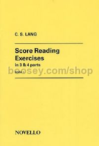 Score Reading Exercises, Book I (Organ)