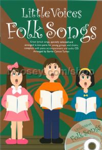 Little Voices: Folk Songs (Two-part Chorus & Piano) (Book & CD)