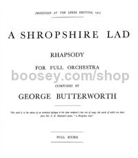 A Shropshire Lad (Full Score)